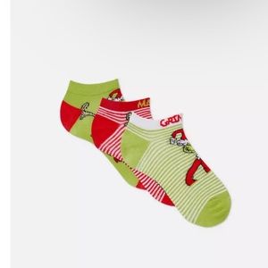 The Grinch Christmas 3-Pack Trainer Socks | Fits Adult Sizes of 6-10